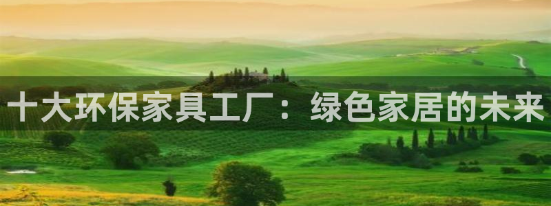 杏耀官方注册中心：十大环保家具工厂：绿色家居的未来